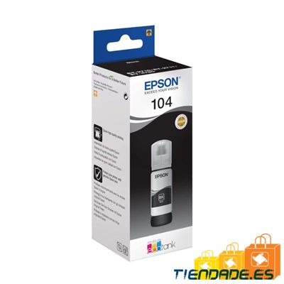 Epson Botella Tinta Ecotank 104 Negro