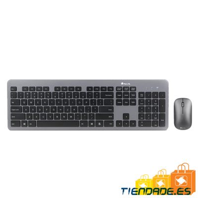NGS Kit teclado+ratn inalmbrico 2,4 ghz. Slim