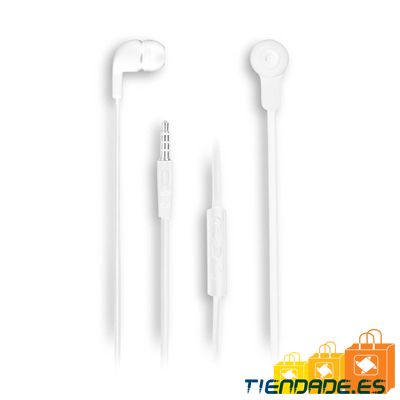 NGS Auriculares metlicos cplano 1.2m Blanco