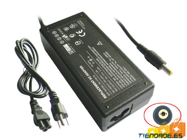 Cargador portatil, fuente de alimentacin para Acer Aspire 19V 4,74A 90W, 5,5 x 2,5, 1511 