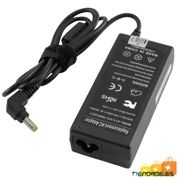 Cargador portatil, fuente de alimentacin para Acer Toshiba HP ASUS 19V 3,42A, 5.5X2.5 1509