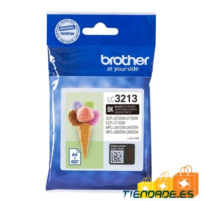 Brother Cartucho LC3213BK Negro