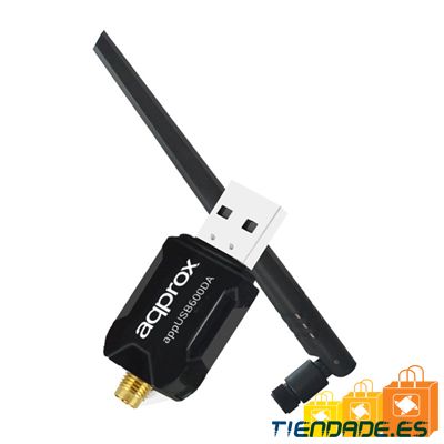 approx APPUSB600DA Tarjeta Red WiFi N600 USB