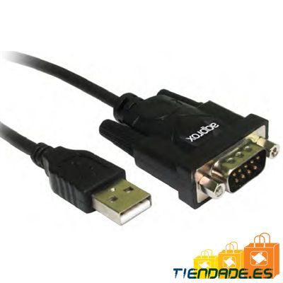 approx APPC27 Adaptador USB A SERIE DB9M  0,75 M.