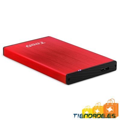 Tooq TQE-2527R Caja HDD 2.5" USB 3.1 Gen1/USB 3.0