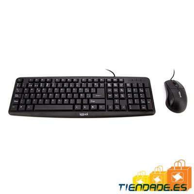 iggual Kit teclado y ratn COM-CK-BASIC negro