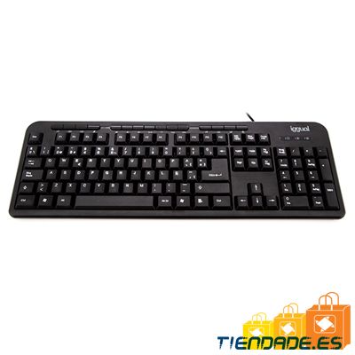 iggual Teclado multimedia CK-BASIC-120T negro