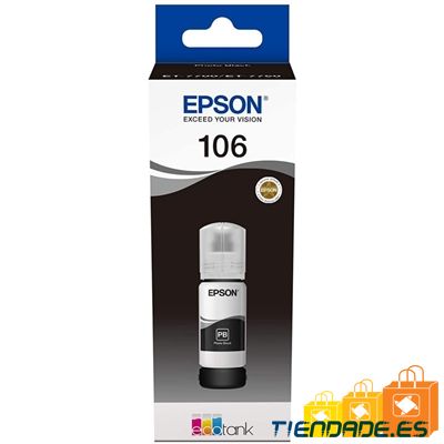 Epson Botella Tinta Ecotank 106 Negro