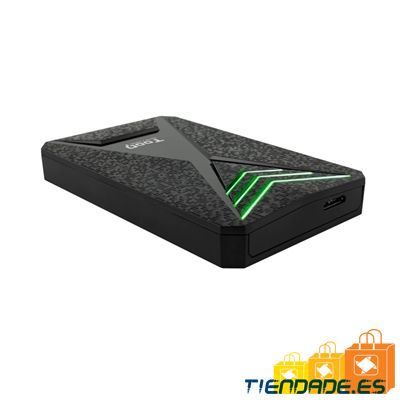 Tooq TQE-2550RGB Caja 2.5" USB 3.1Gen1 LED Colores