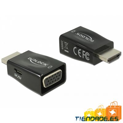 Delock Adaptador HDMI-A macho VGA hembra