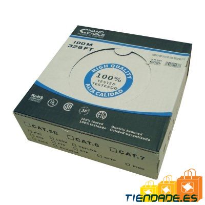 Nanocable Bobina Cable RJ45 CAT5 FTP Rigido 100M