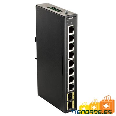 D-Link DIS-100G-10S Industrial Switch 8xGb 2xSFP