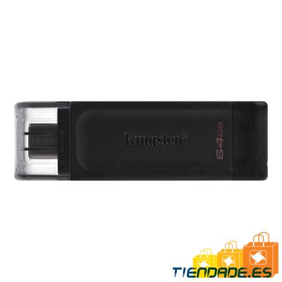 Kingston DataTraveler DT70 64GB USB C 3.2  Negro