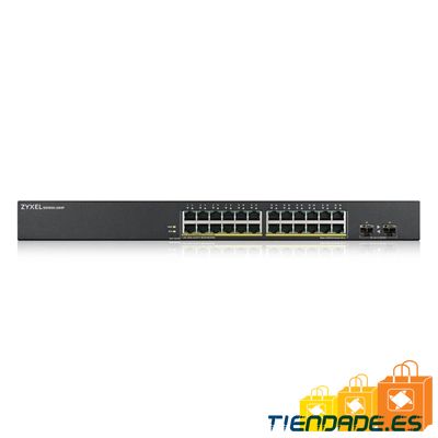 ZyXEL GS1900-24HPv2 Switch L2 24xGbE PoE Rackmount