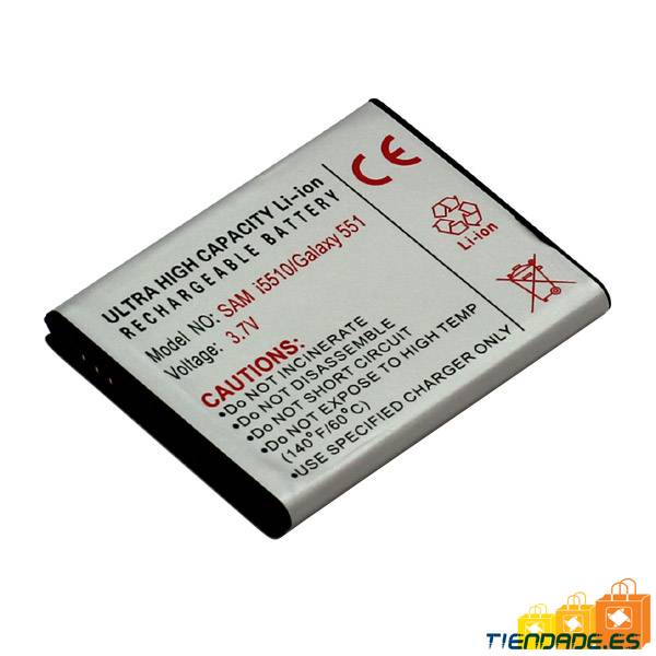 Bateria para Samsung Galaxy Mini, i5510, S5570, S5250, Litio Ion