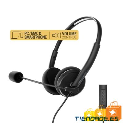 Energy Sistem Auricular Office 2+ Black USB