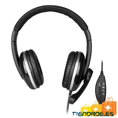 NGS VOX 800 Auricular+Microfono USB  Negro