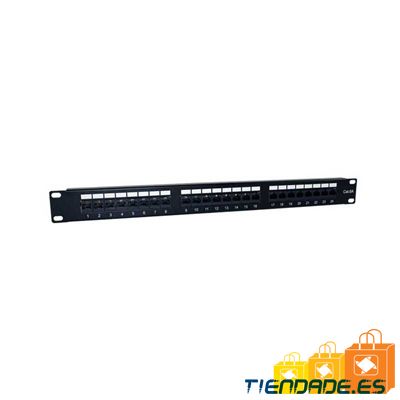 2LAN Patch Panel 19" CAT6A 24 Puertos UTP