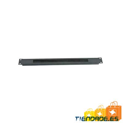 2LAN Panel Pasacables de Cepillo 19" 1U Metal