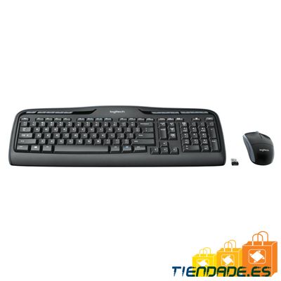 Logitech Teclado+ Ratn MK330 USB Negro