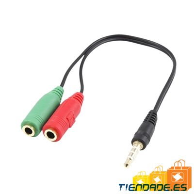 Ewent Cable Audio Jack 3,5/M-2 Jack 3,5/H -0,15mt