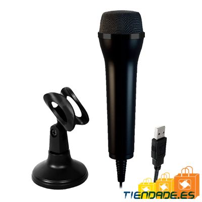 iggual Micrfono USB con soporte para PC y consola