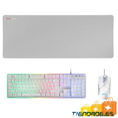 Mars Gaming Combo MCPX GAMING 3IN1 RGB WHITE PT