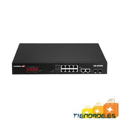 Edimax GS-5210PL Switch 10xGb PoE+ 2xSFP Surve