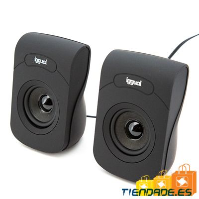 iggual Altavoces 2.0 6W mini-jack + USB