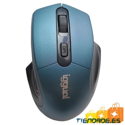 iggual Ratn inalmbrico ERGONOMIC-L-1600DPI azul