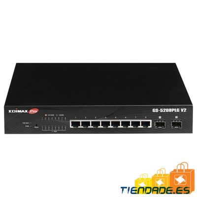 Edimax PRO GS-5208PLG V2 Switch 10xGB PoE+ (2xSFP)