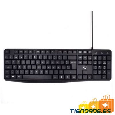 Ewent EW3001 teclado escritura silenciosa USB