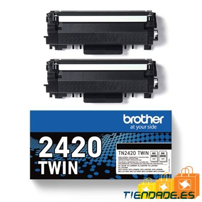Brother Tner TN2420TWIN Negro Pack 2 uds