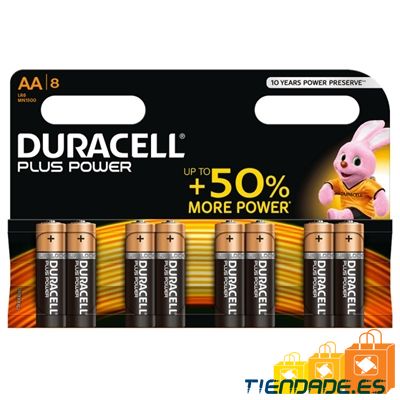 Duracell Plus Power Pila Alcalina AA LR6 Blister*8