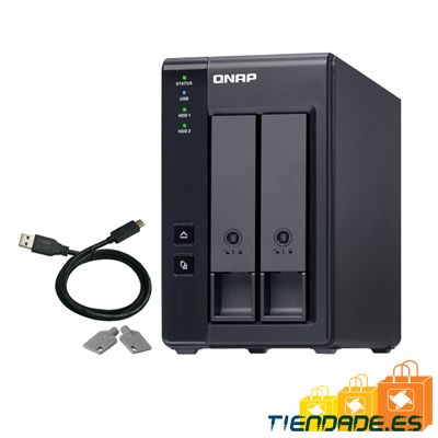 QNAP TR-002 Raid Expansion 2XHDD-Bay 1xUSB-C 3.2