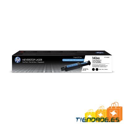 HP Tner 143AD Negro Kit de recarga 2 uds