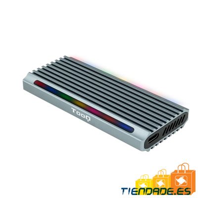 Tooq Caja Externa SSD M.2 NGFF/NVMe USB-A Gris