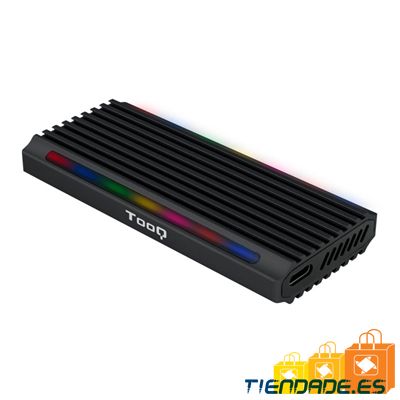 Tooq Caja Externa SSD M.2 NGFF/NVMe USB-C Negro