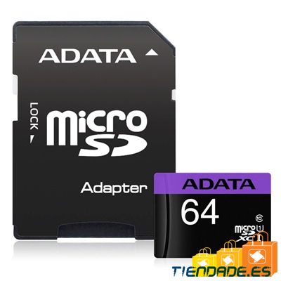 ADATA MicroSDHC 64GB UHS-I CLASS10 c/adapt