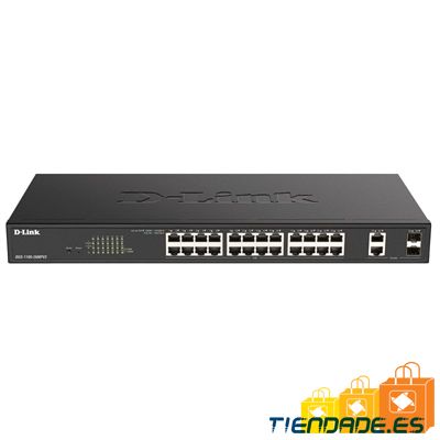 D-Link DGS-1100-26MPV2/E Switch 24xPoE+ 2xSFP Comb