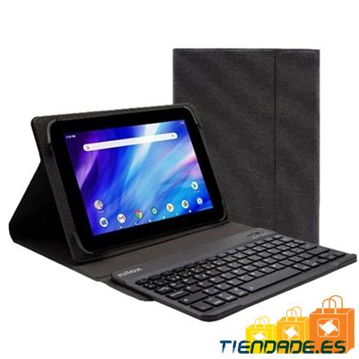 NILOX Funda tablet 9.7 a 10.5 teclado bt negro