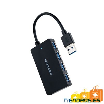 Nanocable Hub USB 3.0 con 4 Puertos de USB 3.0