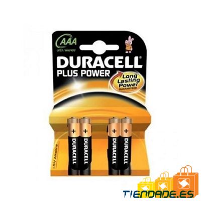 Duracell Pila Alcalina Plus Power LR3 AAA Pack-4