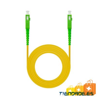 Nanocable Cable fibra SC/APC LSZH Amarillo 2m