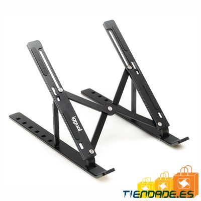 iggual Soporte elevador plegable porttil 17 negro