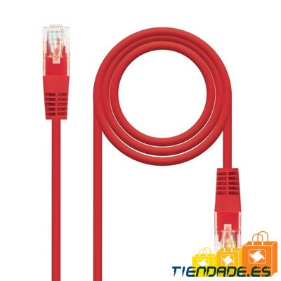 Nanocable Cable Red Cruzado Cat.5e UTP Rojo 1 m