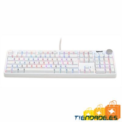 iggual Teclado gaming mecnico PEARL RGB blanco