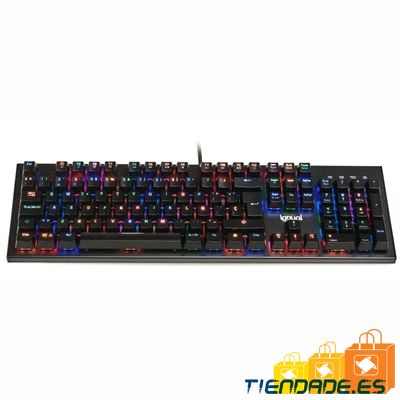 iggual Teclado gaming mecnico OBSIDIAN RGB negro