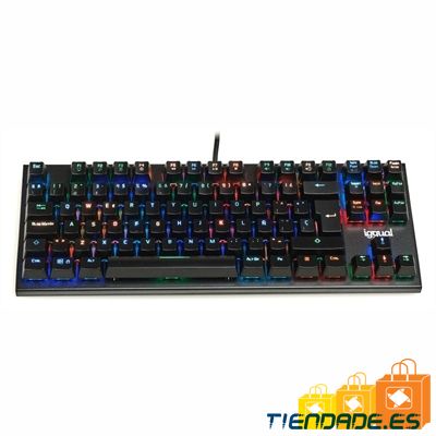 iggual Teclado gaming TKL mecnico ONYX RGB negro