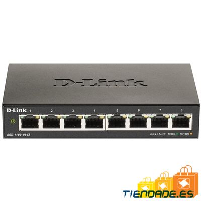 D-Link DGS-1100-08V2/E Smart Switch 8xGbE L2